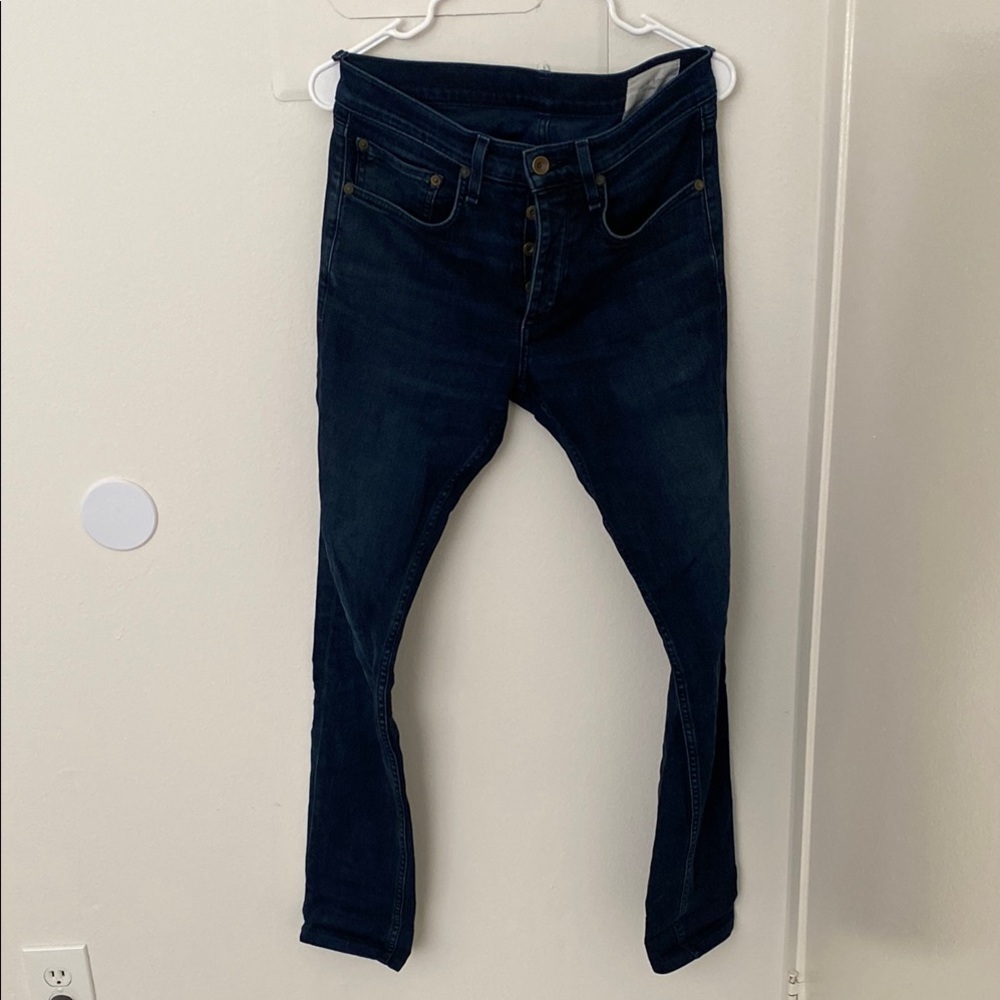 Dark Blue Denim Jeans